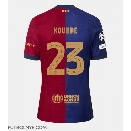 Camiseta Barcelona Jules Kounde #23 Primera Equipación 2024-25 manga corta